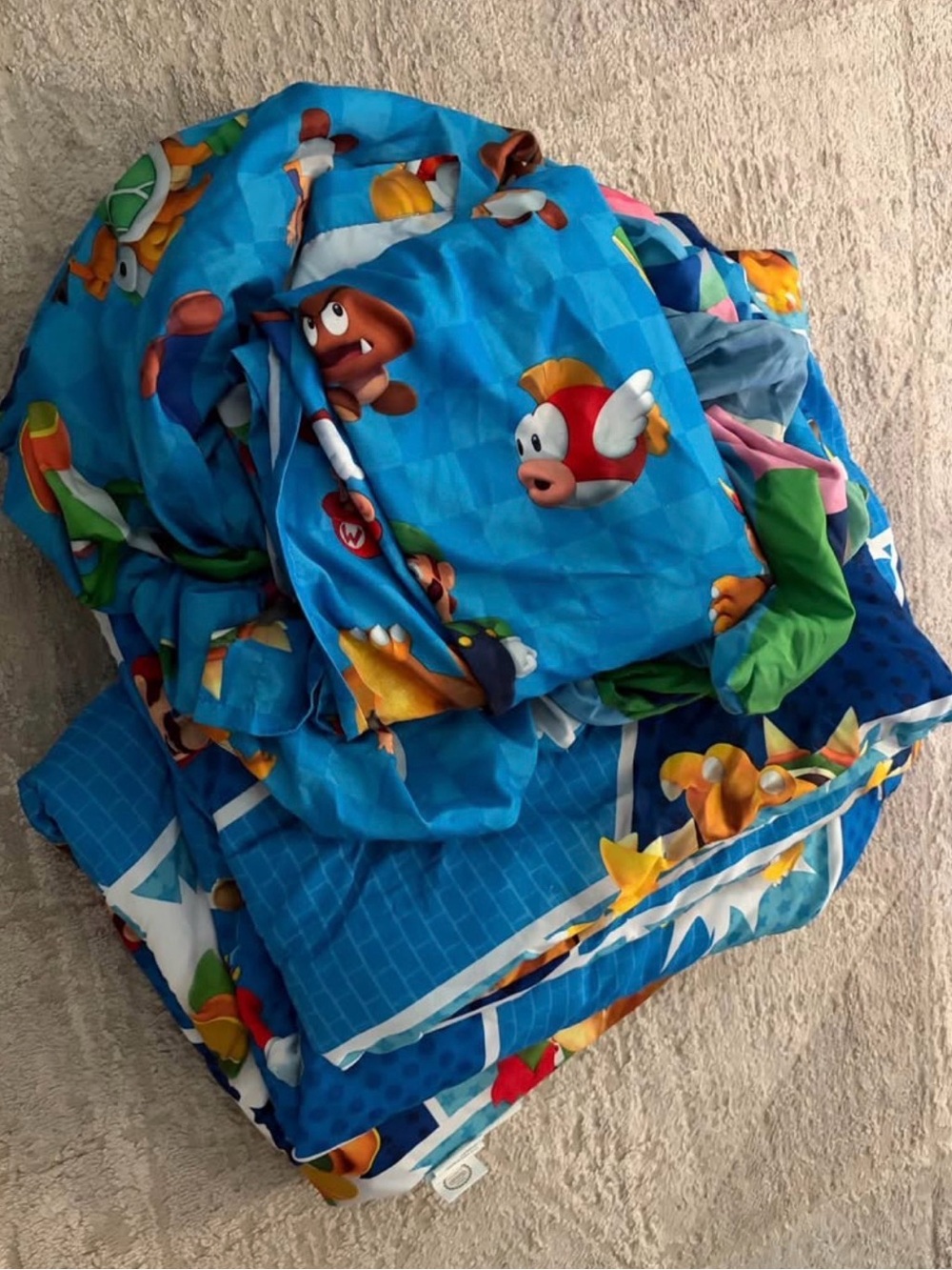 super mario kids bedding